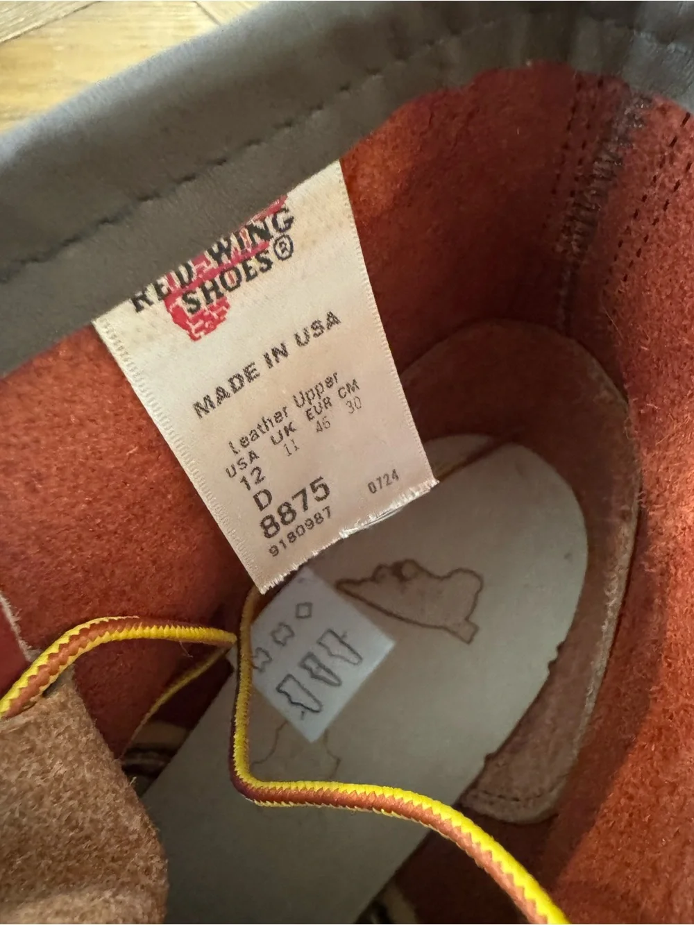Red Wing 8875 Classic Moc Irish Setter Men’s 12D NEW Never Worn